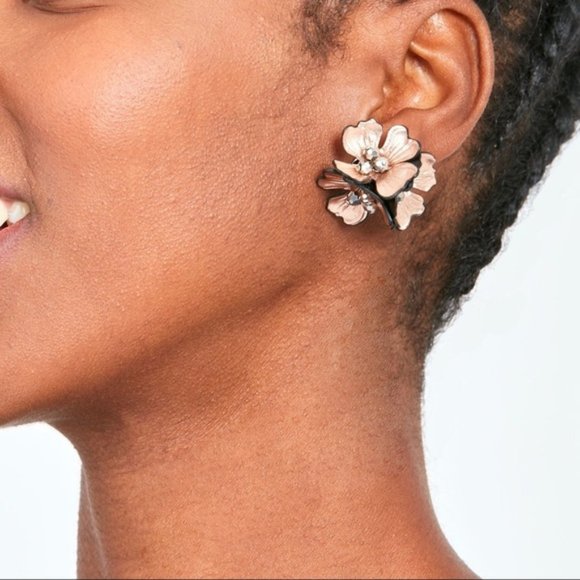 Stella & Dot | Retired Exquisite Leather & Rose Gold Juliana Statement E… - Picture 3 of 11